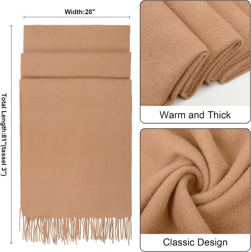 Darller Winter Scarf for Women Pashmina Shawls and Wraps for Evening Dresses Wedding Party Bridesmaid Warm Long Scarves Shawl - Image 2